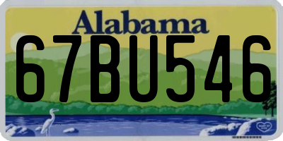 AL license plate 67BU546