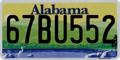AL license plate 67BU552