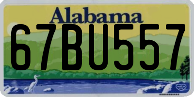 AL license plate 67BU557