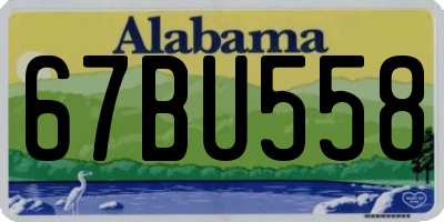 AL license plate 67BU558