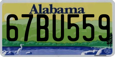 AL license plate 67BU559