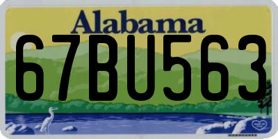 AL license plate 67BU563