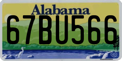 AL license plate 67BU566