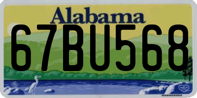AL license plate 67BU568
