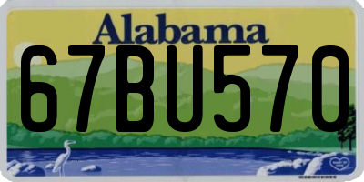AL license plate 67BU570