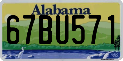 AL license plate 67BU571