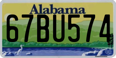 AL license plate 67BU574
