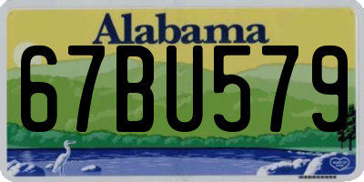 AL license plate 67BU579