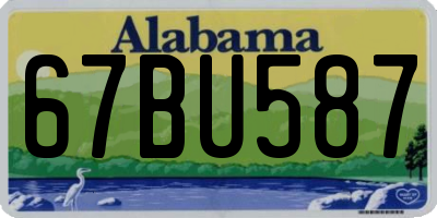 AL license plate 67BU587