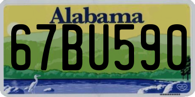 AL license plate 67BU590