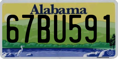 AL license plate 67BU591