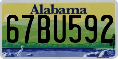 AL license plate 67BU592