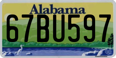 AL license plate 67BU597
