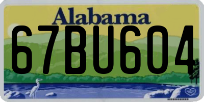 AL license plate 67BU604