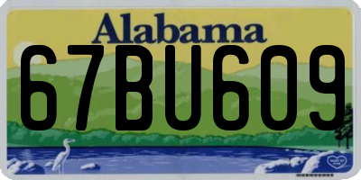 AL license plate 67BU609