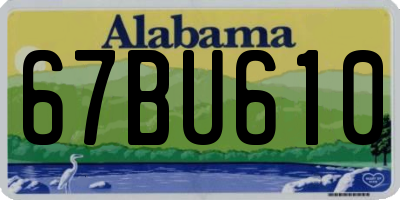 AL license plate 67BU610