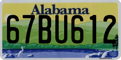 AL license plate 67BU612