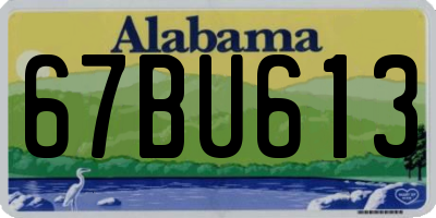 AL license plate 67BU613