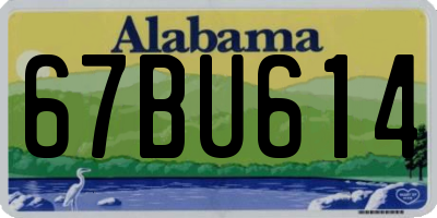 AL license plate 67BU614