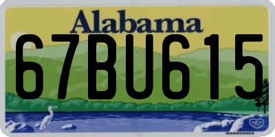 AL license plate 67BU615