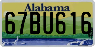 AL license plate 67BU616