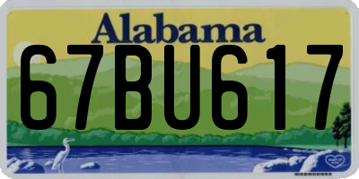 AL license plate 67BU617