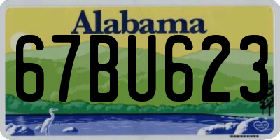 AL license plate 67BU623