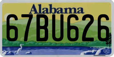 AL license plate 67BU626