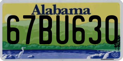 AL license plate 67BU630