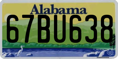 AL license plate 67BU638