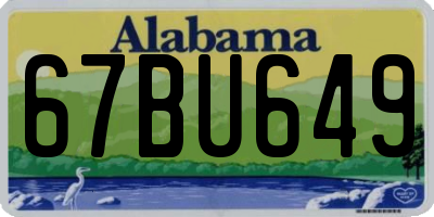 AL license plate 67BU649