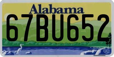 AL license plate 67BU652