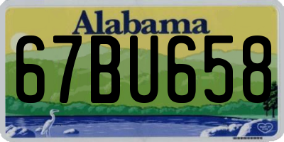 AL license plate 67BU658