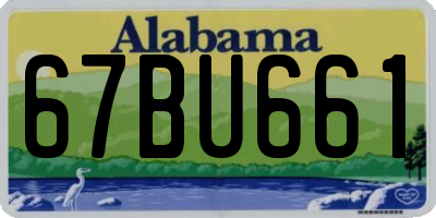 AL license plate 67BU661