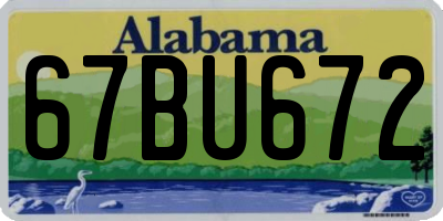 AL license plate 67BU672