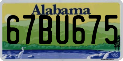 AL license plate 67BU675