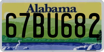 AL license plate 67BU682
