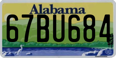 AL license plate 67BU684