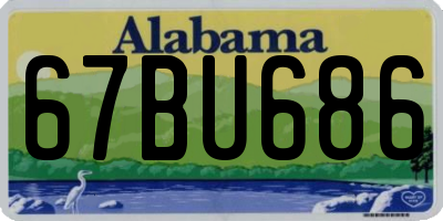 AL license plate 67BU686
