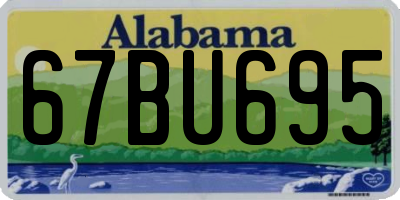AL license plate 67BU695