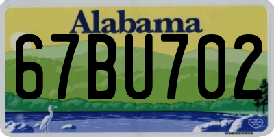 AL license plate 67BU702