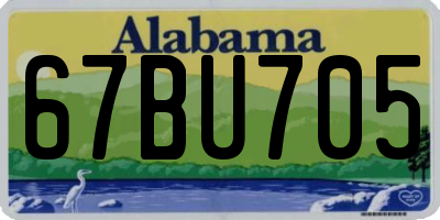 AL license plate 67BU705