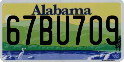 AL license plate 67BU709