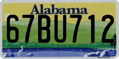 AL license plate 67BU712