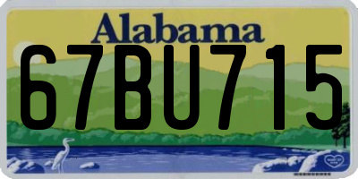 AL license plate 67BU715