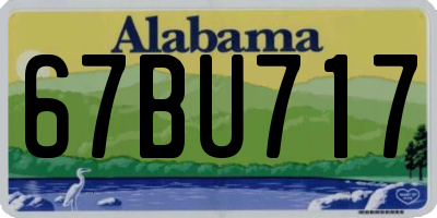 AL license plate 67BU717