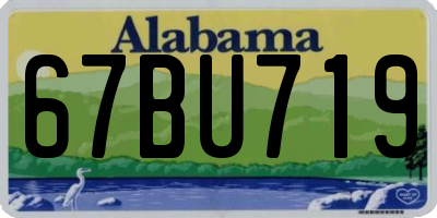 AL license plate 67BU719