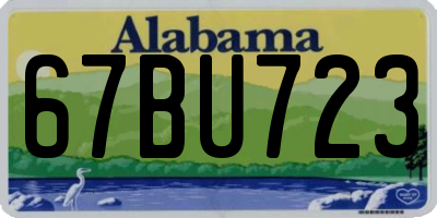 AL license plate 67BU723