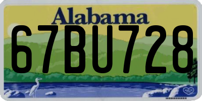 AL license plate 67BU728