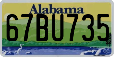 AL license plate 67BU735
